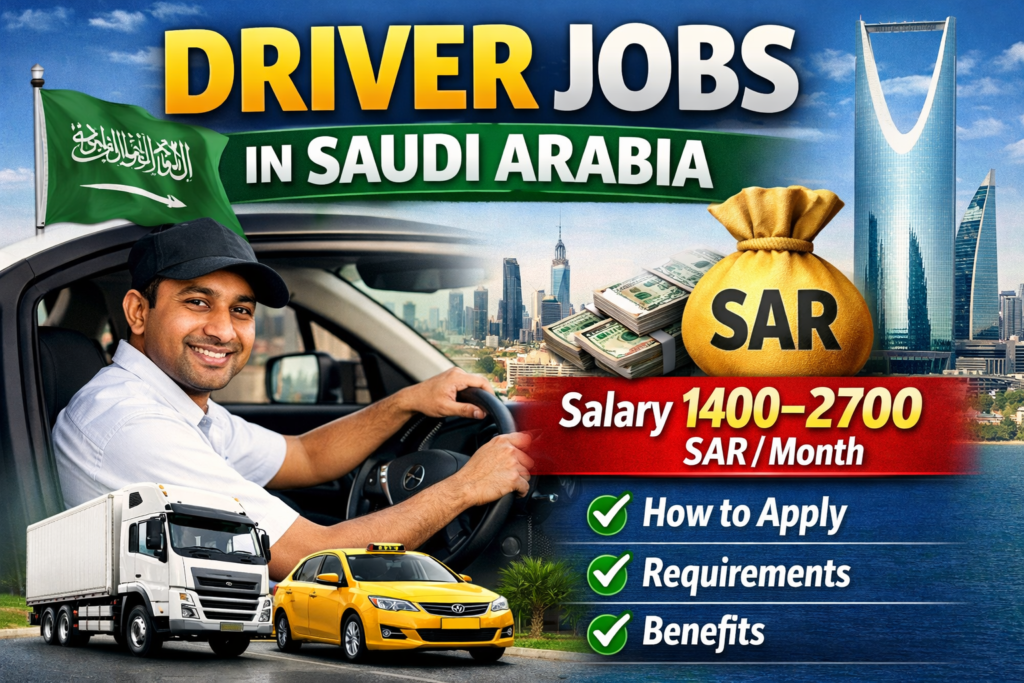 Driver Jobs in Saudi Arabia 