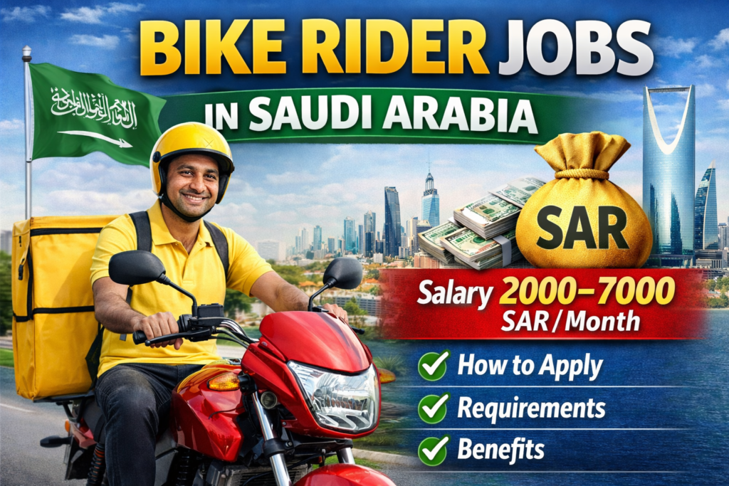 Bike Rider Jobs in Saudi Arabia