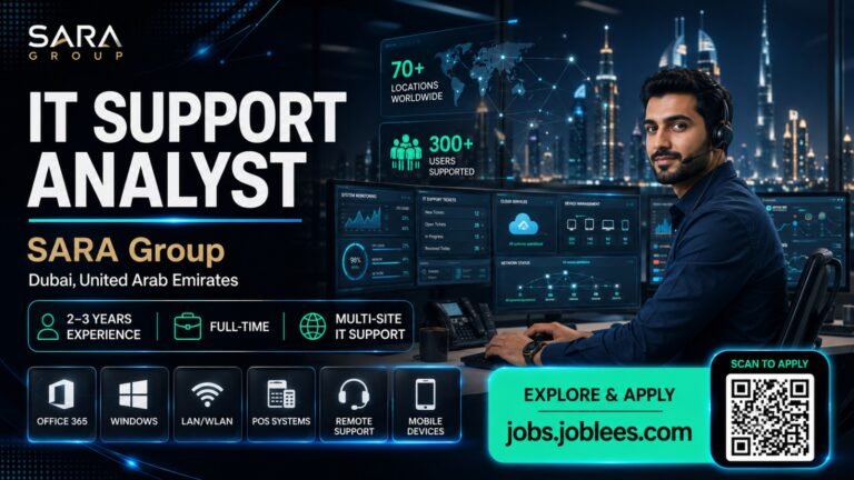 IT Support Analyst Jobs in Dubai