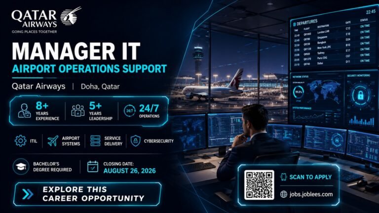 Manager IT Airport Operations Support Jobs in Doha