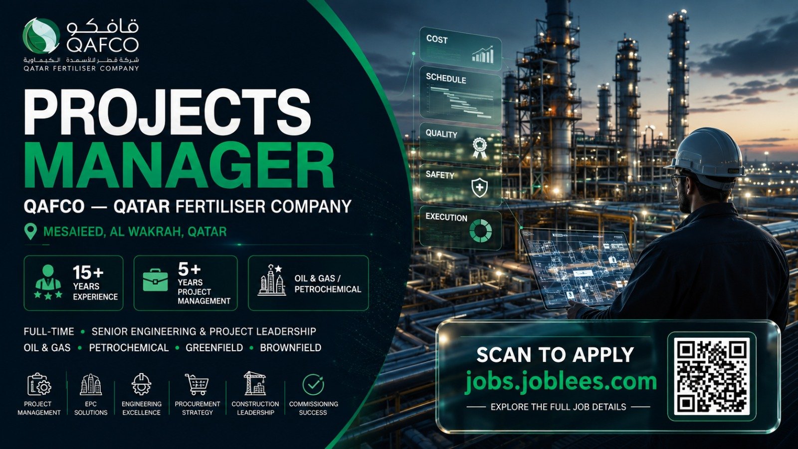Projects Manager Jobs in Qatar
